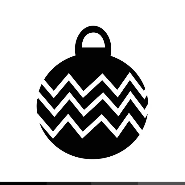 Christmas ball Icon illustration design — Stock Vector