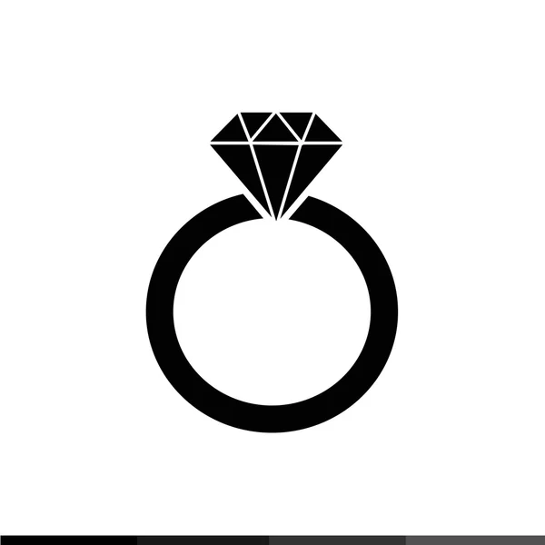 Diamond ring icon Illustration design — Stock Vector