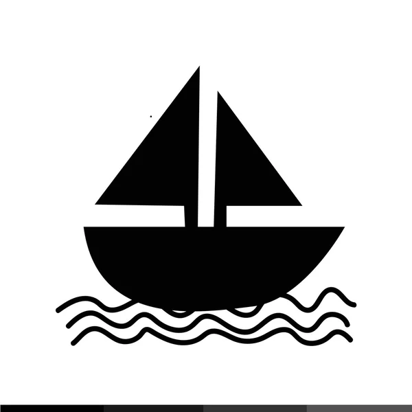 Płyniemy łodzią ikona ilustracja projekt — Wektor stockowy
