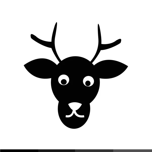 Christmas Reindeer Icon illustration design — Stock Vector