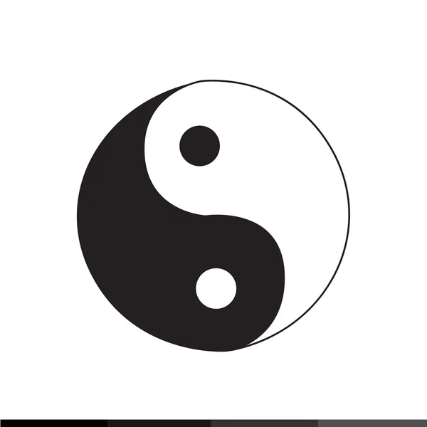 Ying yang ícone Ilustração design —  Vetores de Stock