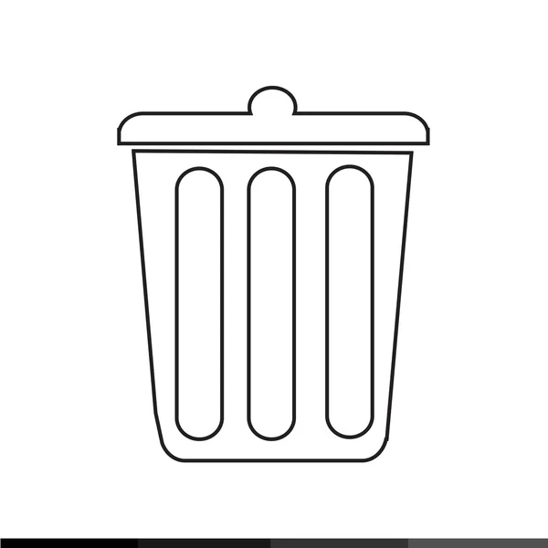 Bin symbole icône illustration conception — Image vectorielle