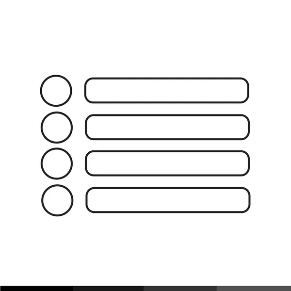 Menu ikona ilustrace design — Stockový vektor