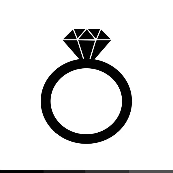 Diamond ring icon Illustration design — Stock Vector