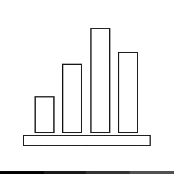 Icône de diagramme, icône de graphique Illustration design — Image vectorielle