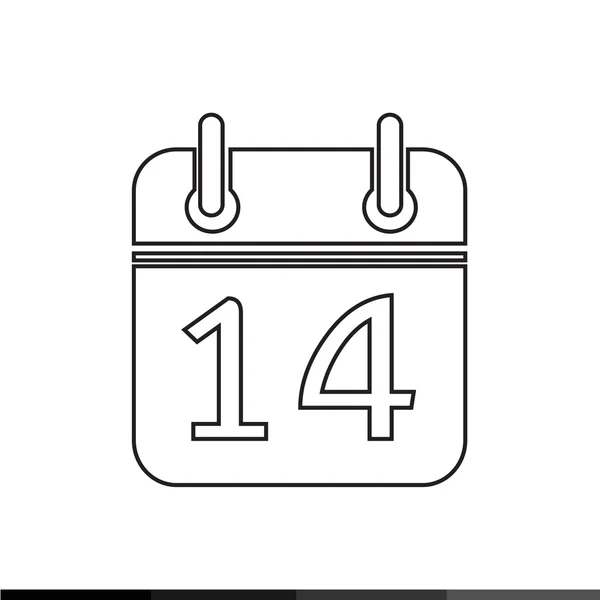 Einfaches Kalendersymbol Illustration Design — Stockvektor