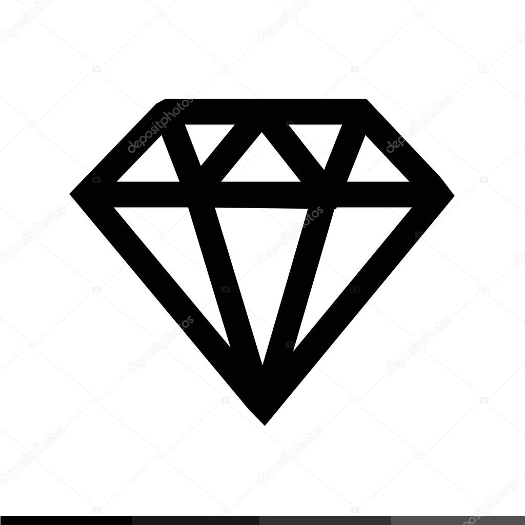 Diamond Ring Icon Illustration Design Stock Vector Image By C Porjai