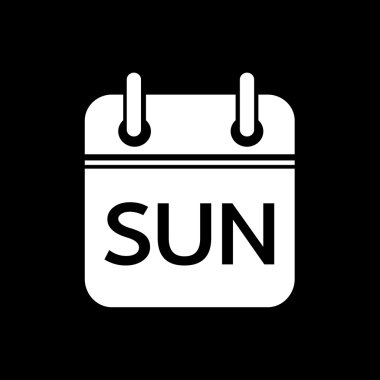 Basit takvim simgesini illüstrasyon tasarımı