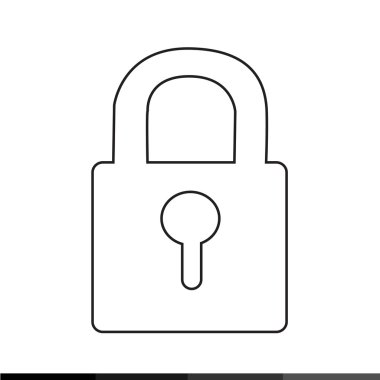 kilit simgesi illüstrasyon tasarımı