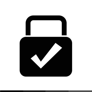 kilit simgesi illüstrasyon tasarımı