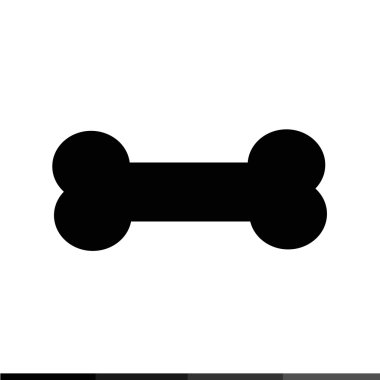 Köpek kemik işareti simgesi illüstrasyon tasarım