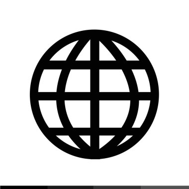 Dünya Dünya simgesi illüstrasyon tasarım