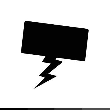 Konuşma balonu simgesinin illüstrasyon tasarımı