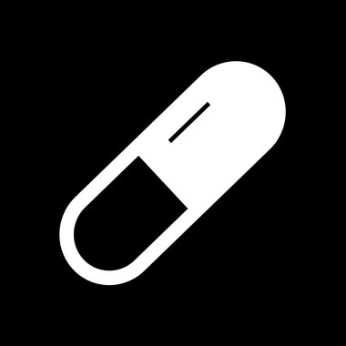 Tıp simgesi, hap simgesi illüstrasyon tasarım