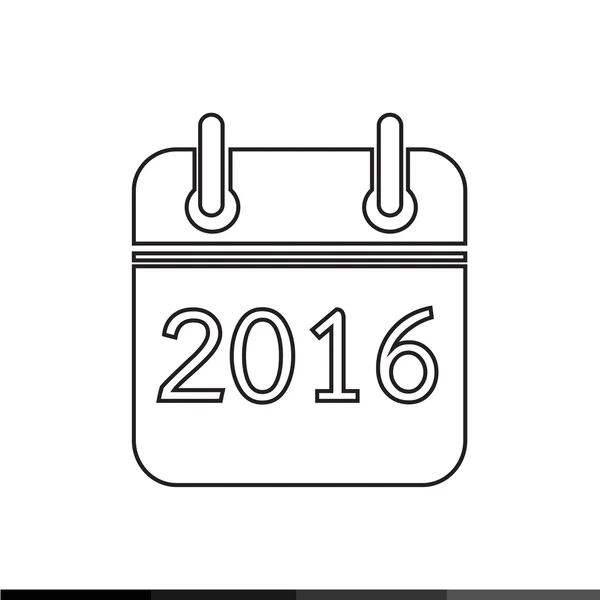 Calendario simple Icono diseño de la ilustración — Vector de stock