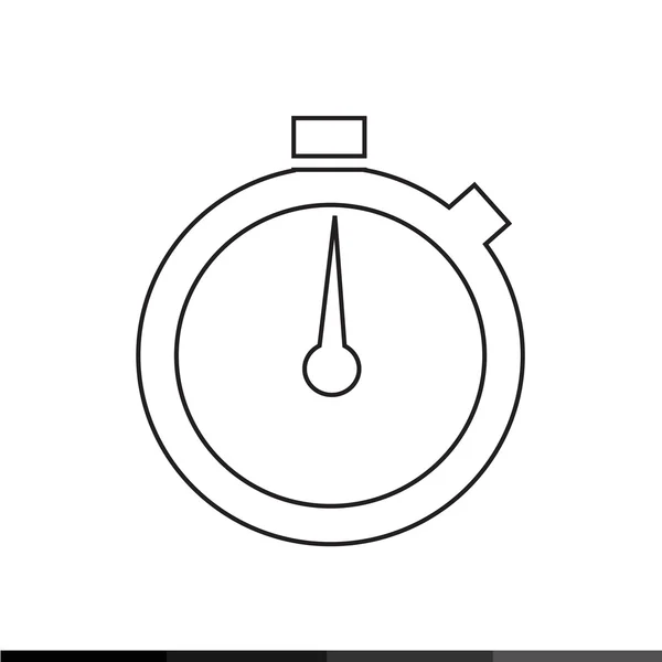 Icono de tiempo, diseño de ilustración de icono de reloj — Vector de stock