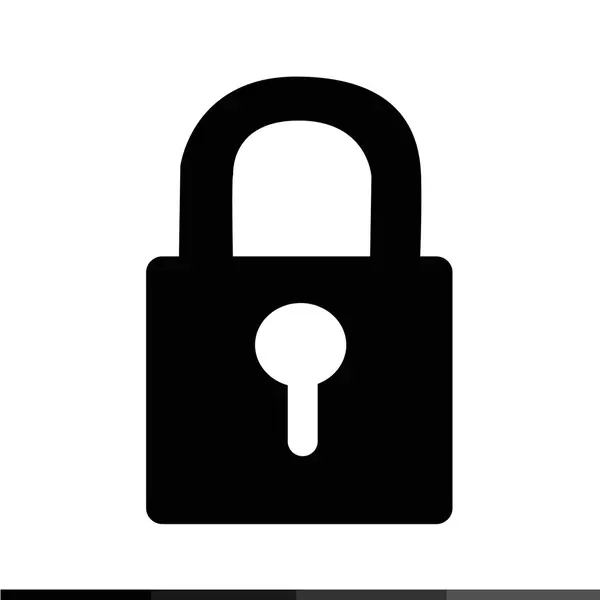 Lock icon illustration design — Stock Vector