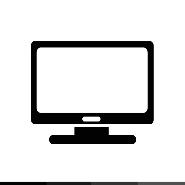 Desktop Computer Ikone Illustration Design — Stockvektor