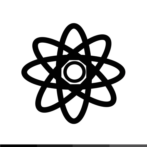 Bilim simge, atom simgesi illüstrasyon tasarım — Stok Vektör