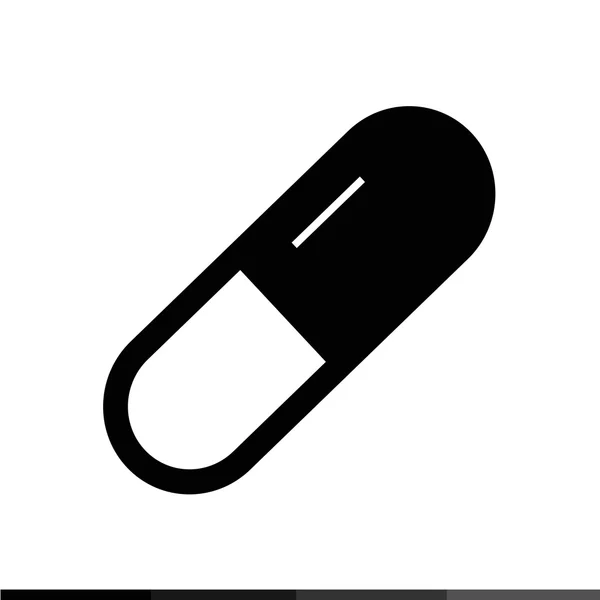 Pictogram van de geneeskunde, de pil pictogram afbeelding ontwerp — Stockvector