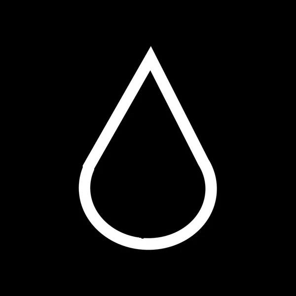 Gota de agua Icono ilustración diseño — Vector de stock