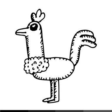Tavuk Çizgi Filmi Çizim Tasarımı