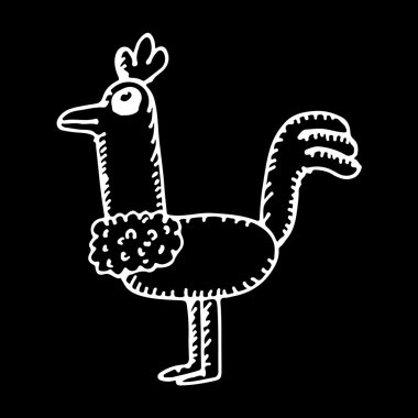 Tavuk Çizgi Filmi Çizim Tasarımı