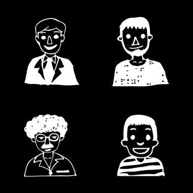 insanların içini kaplamak siyah beyaz resim çizmek çizmek