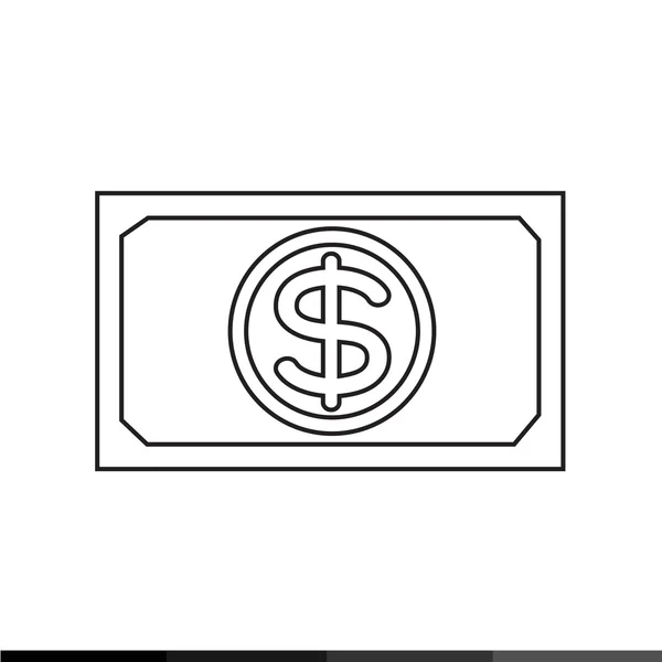 Піктограма грошей, дизайн ілюстрації піктограми монети — стоковий вектор