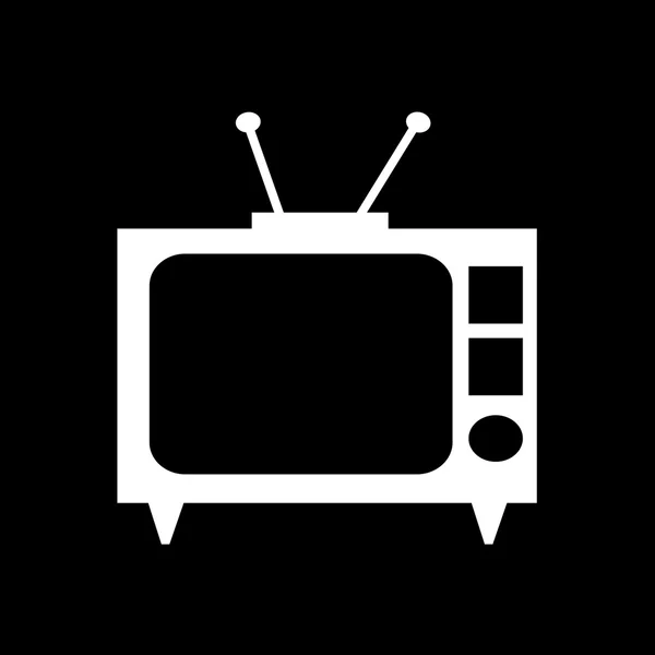 TV simgesi illüstrasyon tasarım — Stok Vektör