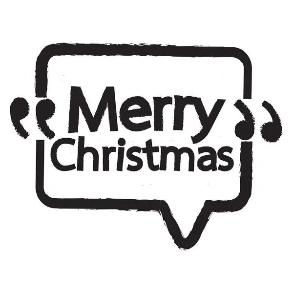 Feliz Navidad letras ilustración diseño — Vector de stock