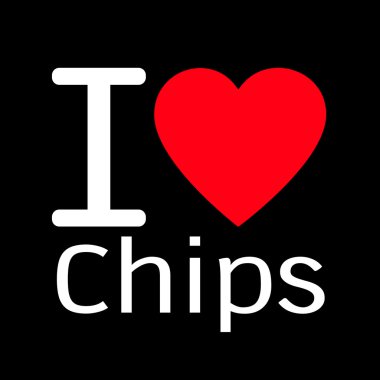 Ben cips illüstrasyon tasarım işareti ile yazı seviyorum