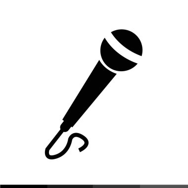 Basit mikrofon simgesi