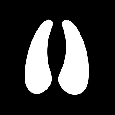 hayvan ayak izi simgesi 