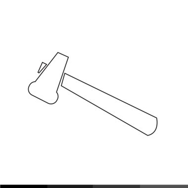 Basit çekiç simgesi 