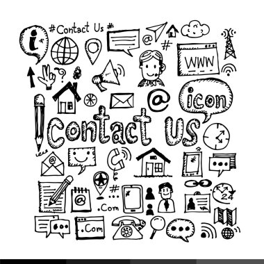 El çizmek simgesi bize ulaşın 