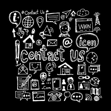 El çizmek simgesi bize ulaşın 