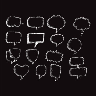 konuşma balonu simgeler