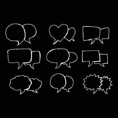 konuşma balonu simgeler