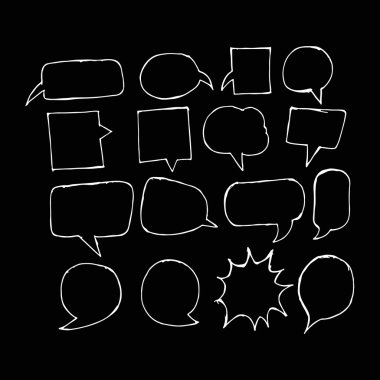 konuşma balonu simgeler