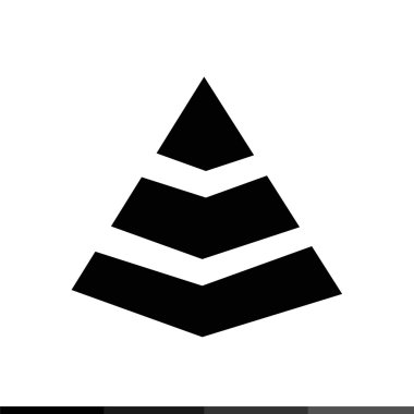 Basit piramit simgesi 