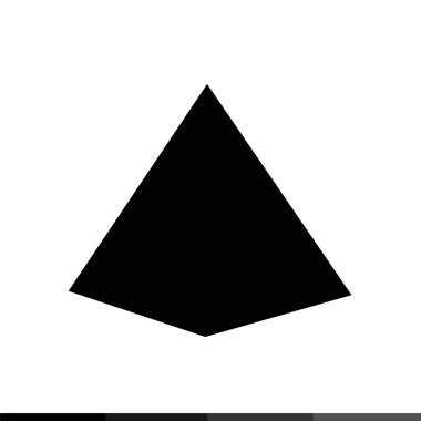 Basit piramit simgesi 