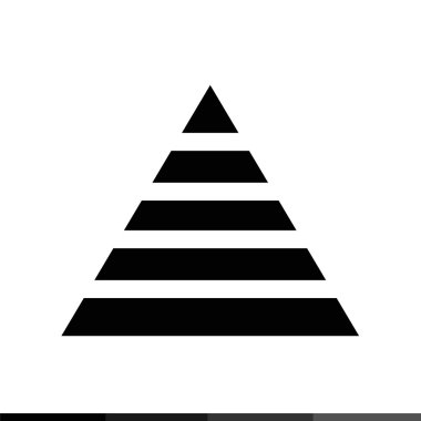 Basit piramit simgesi 