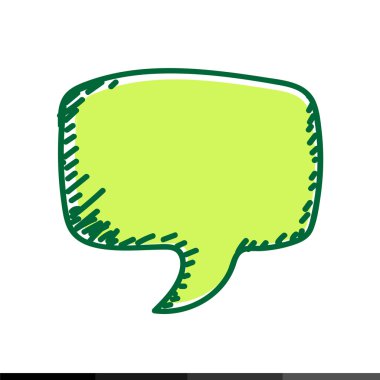 el çekilmiş konuşma balonu 