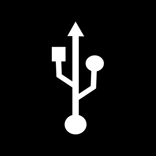 Simple icono USB — Vector de stock