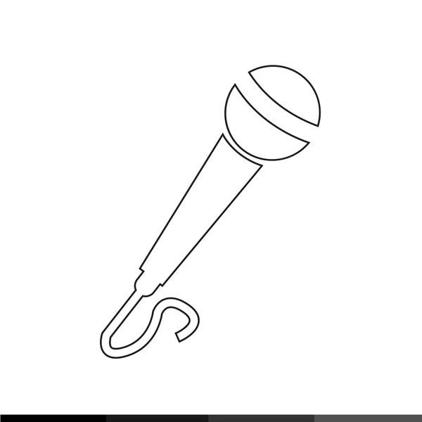 Simple microphone icon — Stock Vector