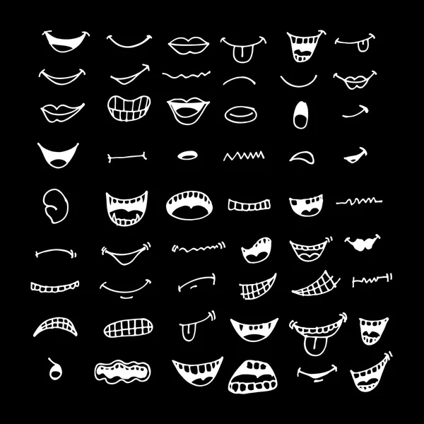 çizgi film ağız simgeler