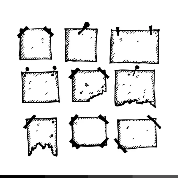 Od ruky handdrawn rámce — Stockový vektor