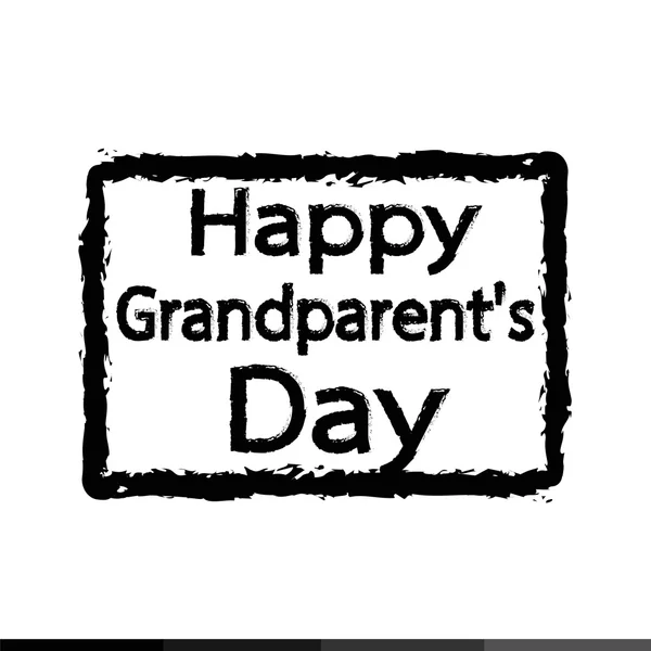 HAPPY Grandparent day — Stock Vector