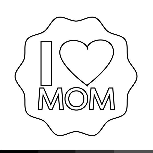 Mothers day icon — Stock Vector